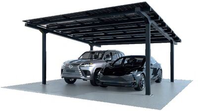 Vela — mái nhôm liền mạch bảo vệ xe